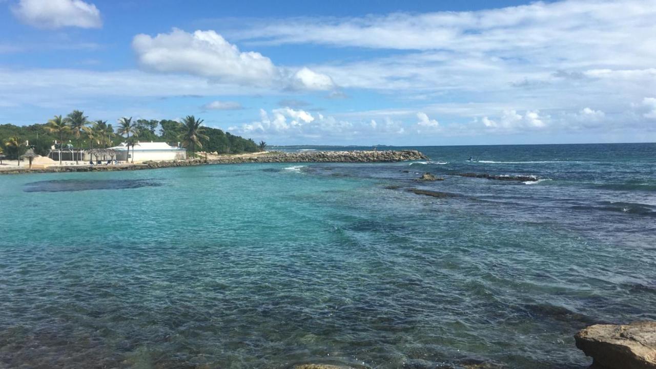 Studio Vue Mer Piscine Plage Kaz Punch Manganao Chez Julie Saint-Francois  Buitenkant foto